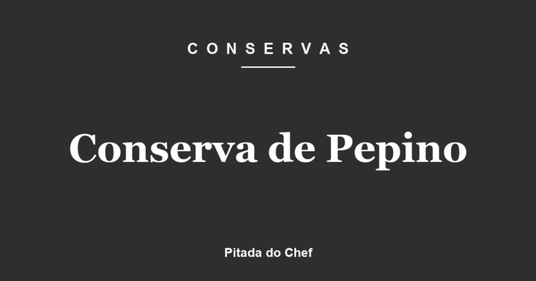 Conserva de Pepino
