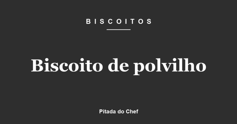 Biscoito de polvilho