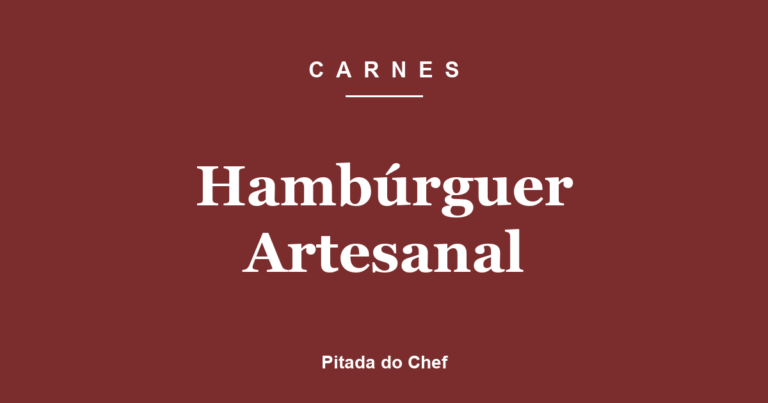 Hambúrguer Artesanal