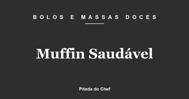 Muffin Saudável