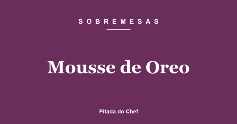 Mousse de Oreo