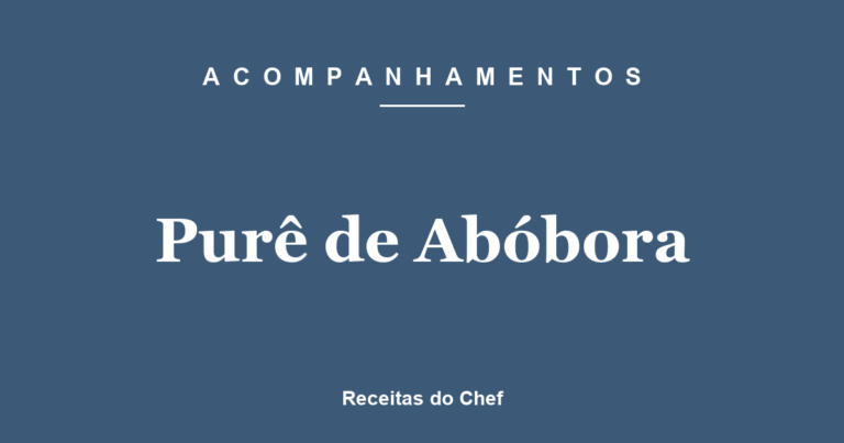 Purê de Abóbora