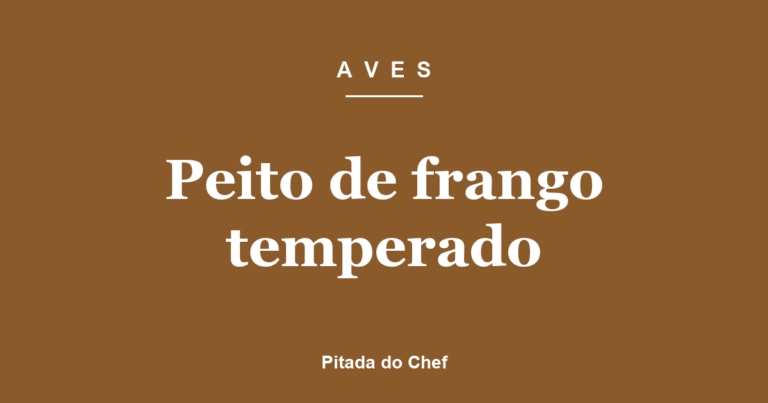 Peito de frango temperado