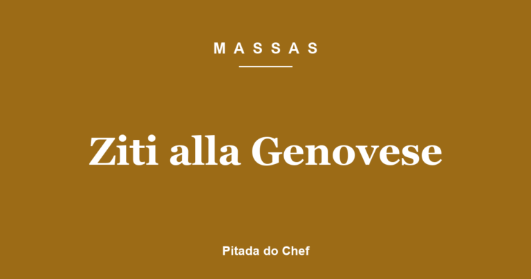 Ziti alla Genovese
