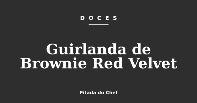 Guirlanda de Brownie Red Velvet