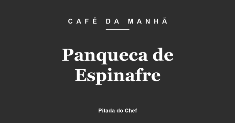 Panqueca de Espinafre