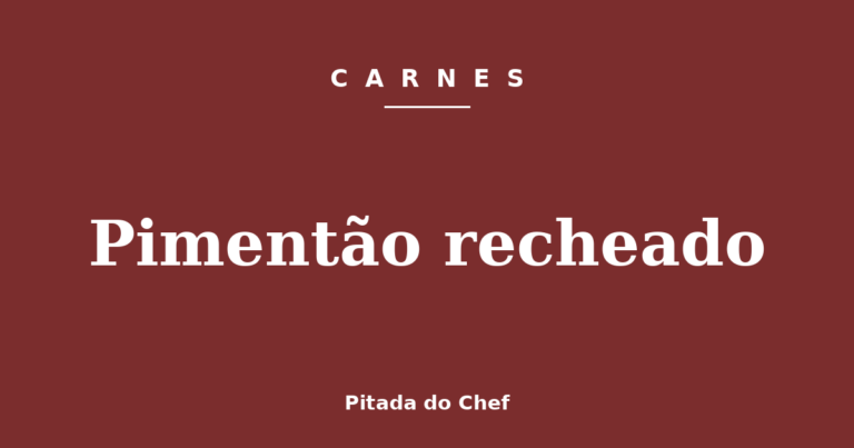 Pimentão recheado