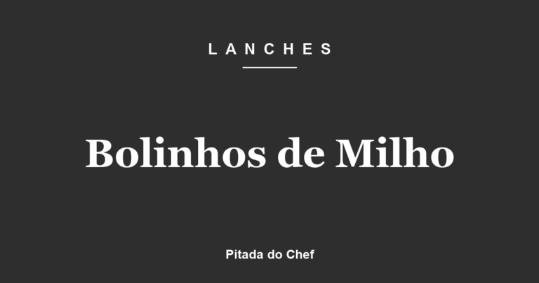 Bolinhos de Milho