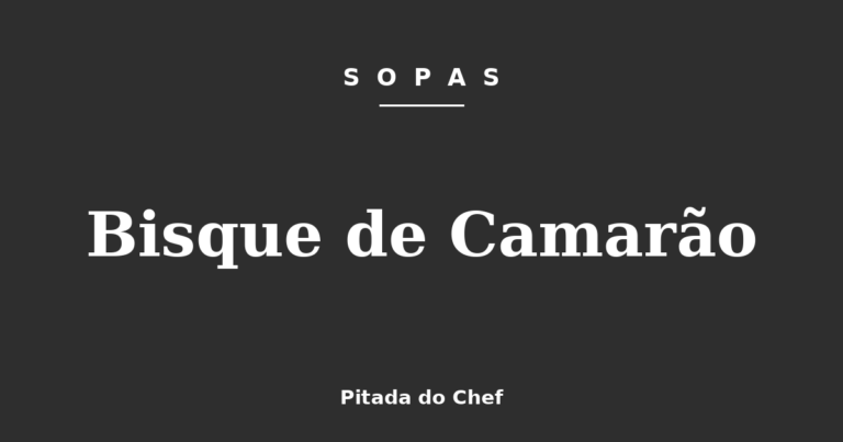 Bisque de Camarão