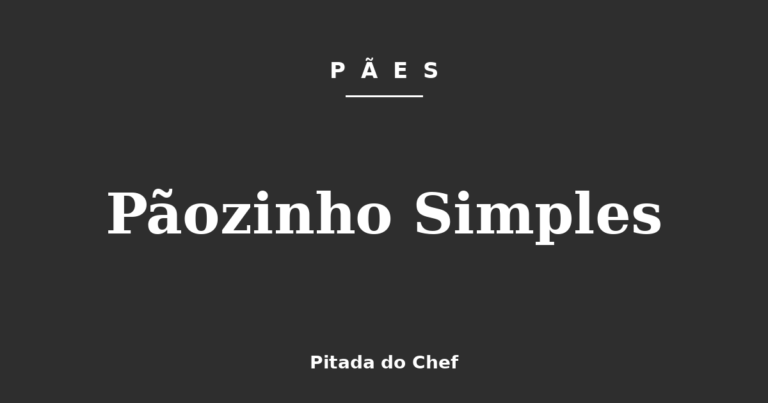 Pãozinho Simples