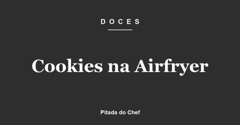 Cookies na Airfryer