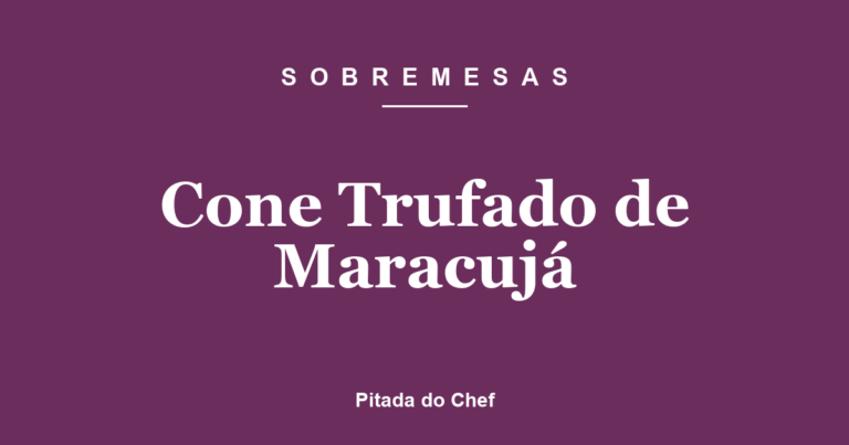 Cone Trufado de Maracujá