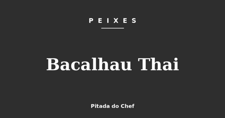 Bacalhau Thai