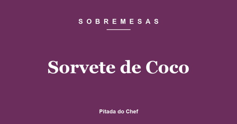 Sorvete de Coco