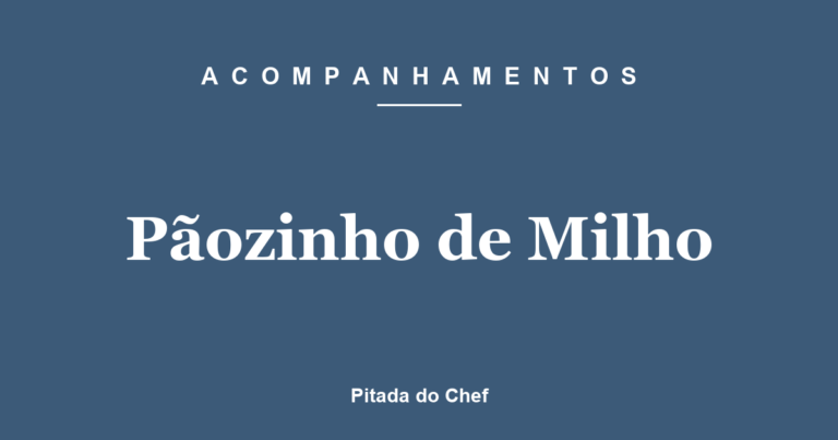 Pãozinho de Milho
