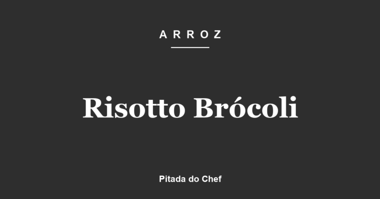 Risotto Brócoli