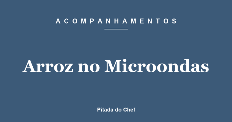 Arroz no Microondas