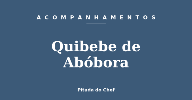 Quibebe de Abóbora