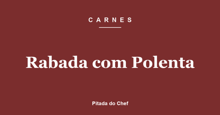 Rabada com Polenta