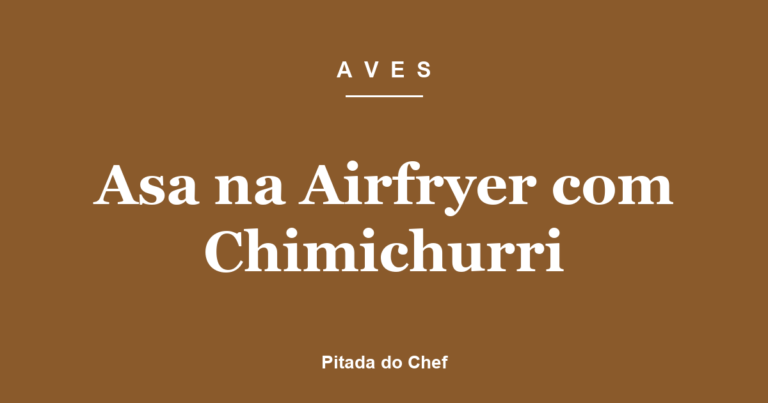 Asa na Airfryer com Chimichurri