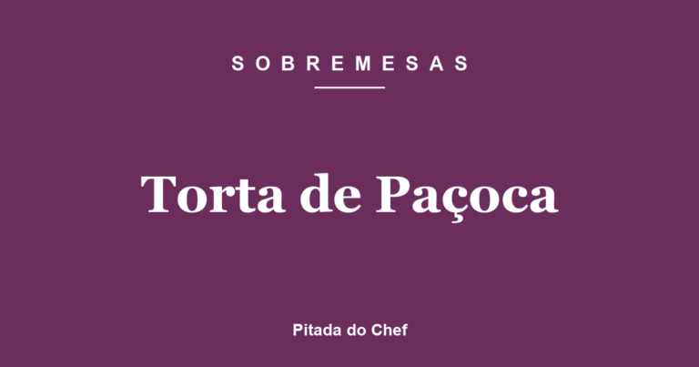 Torta de Paçoca