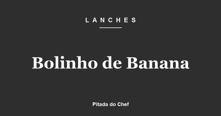 Bolinho de Banana