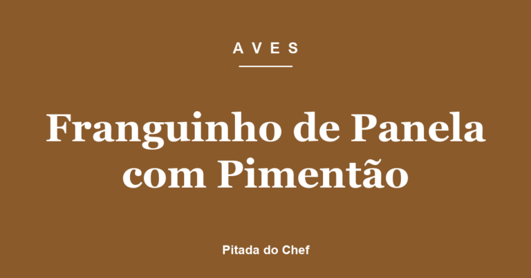 Franguinho de Panela com Pimentão