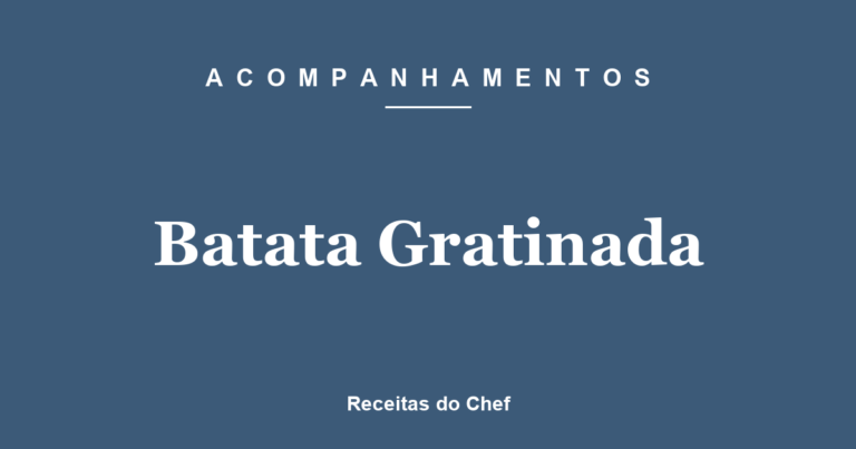 Batata Gratinada