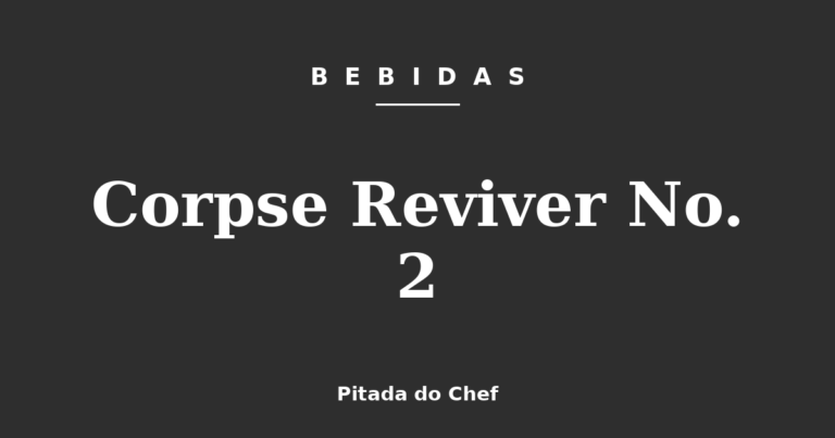 Corpse Reviver No. 2