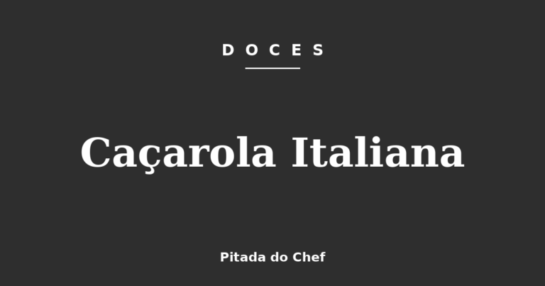 Caçarola Italiana