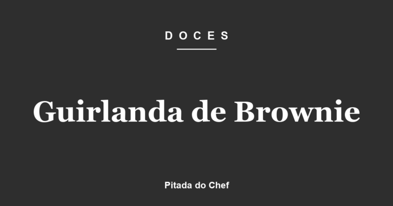 Guirlanda de Brownie