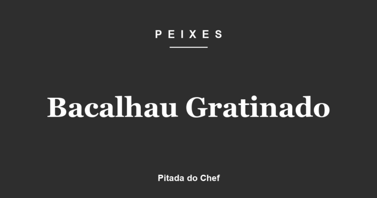 Bacalhau Gratinado
