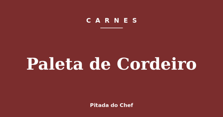 Paleta de Cordeiro
