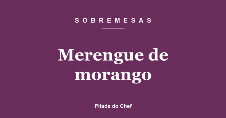 Merengue de morango