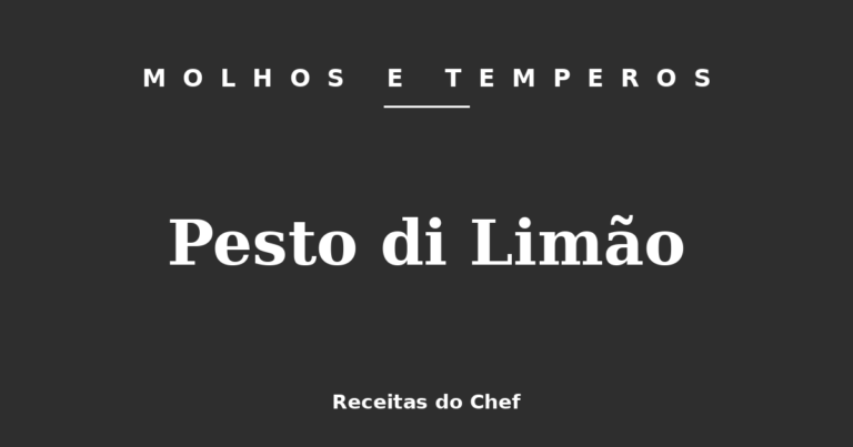 Pesto di Limão