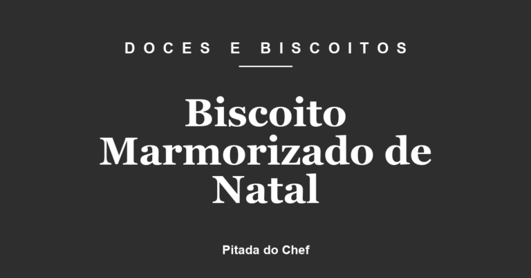 Biscoito Marmorizado de Natal