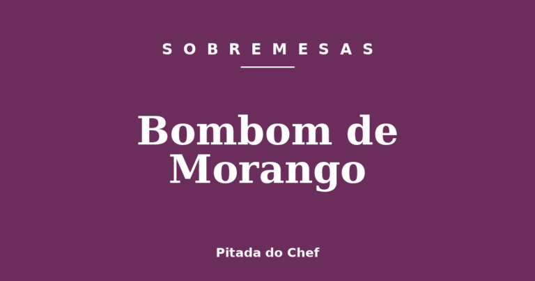 Bombom de Morango
