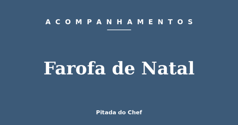 Farofa de Natal