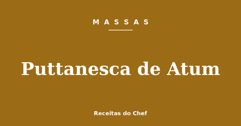 Puttanesca de Atum