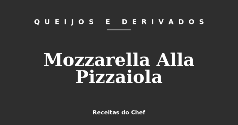 Mozzarella Alla Pizzaiola
