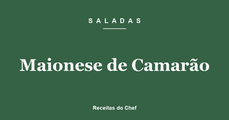 Maionese de Camarão