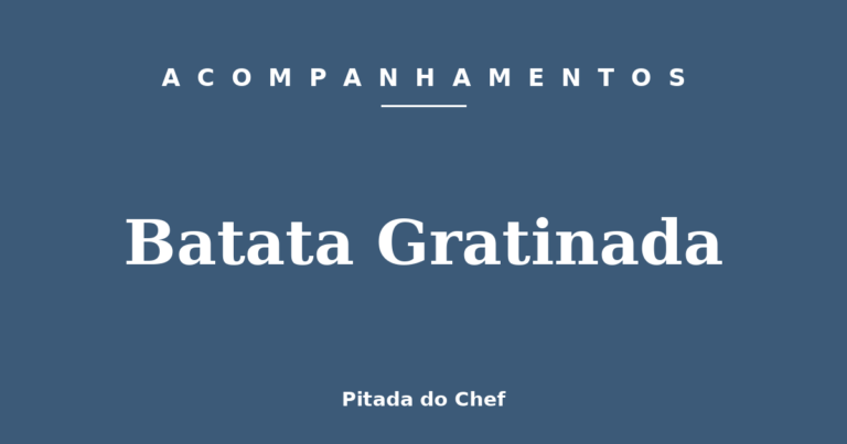 Batata Gratinada