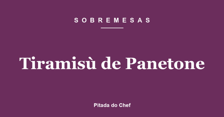 Tiramisù de Panetone