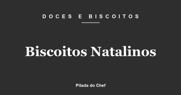 Biscoitos Natalinos