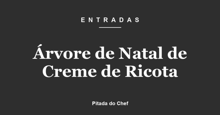 Árvore de Natal de Creme de Ricota