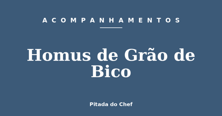 Homus de Grão de Bico