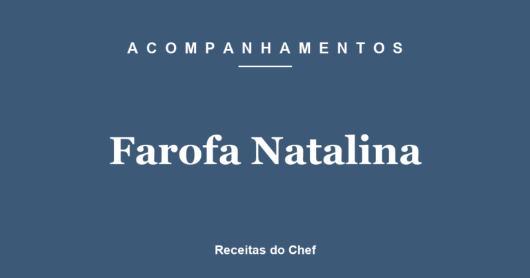 Farofa Natalina