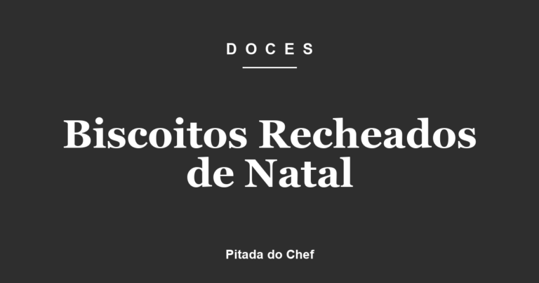 Biscoitos Recheados de Natal