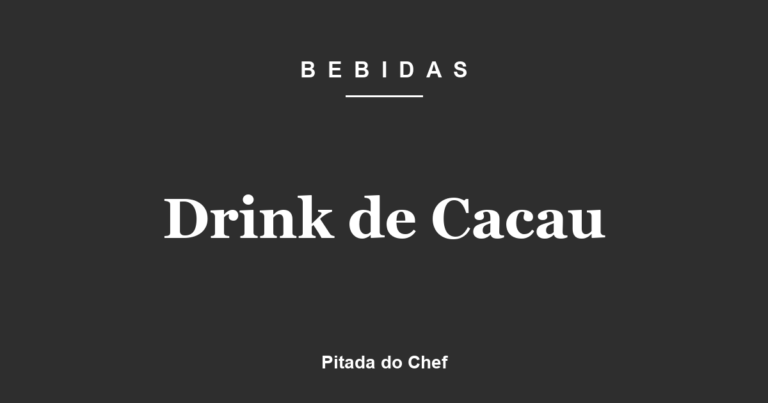 Drink de Cacau