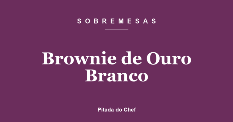 Brownie de Ouro Branco